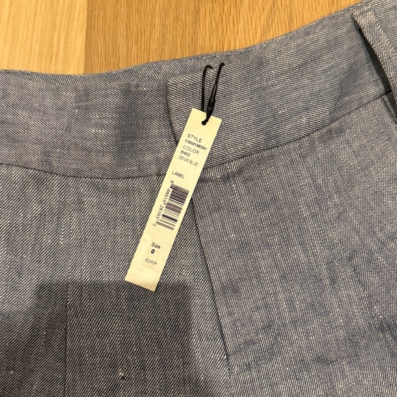 alice + olivia - NWT scarlet high-rise chambray flutter shorts pleated trouser - Picture 5 of 6